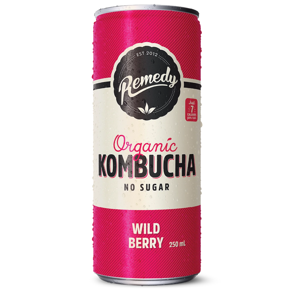 Organic Kombucha, Wild Berry, Remedy