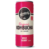 Organic Kombucha, Wild Berry, Remedy