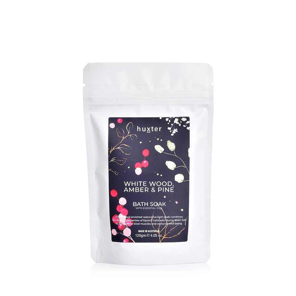 Bath Soak - Navy - White Wood, Amber & Pine