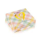 Huxter Mini Boxed Guest Soap - Pastel Checks - Foil Heart - White Flowers & Citrus - 50gm