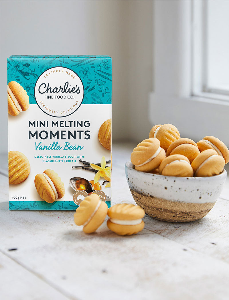 Vanilla Bean Mini Melting Moments 8 pack