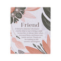 Amber Garden Friend Verse Ceramic Plaque