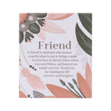 Amber Garden Friend Verse Ceramic Plaque