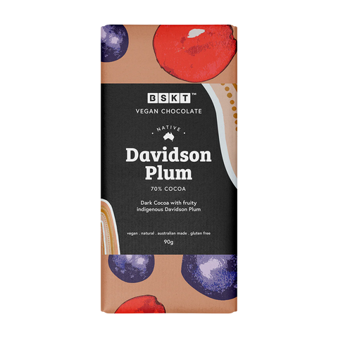 BKST Davidson Plum Vegan Chocolate Block