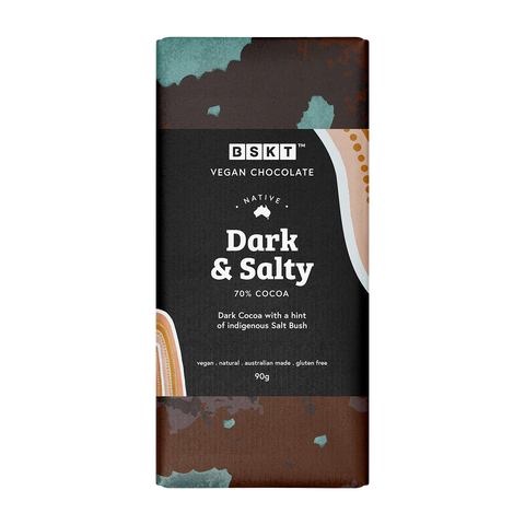 BSKT Dark & Salty Vegan Chocolate Block