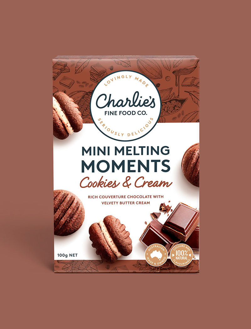 Cookies And Cream Mini Melting Moments 8 pack