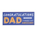 Congratulations Dad I Turned Out Awesome! Boxed Socks