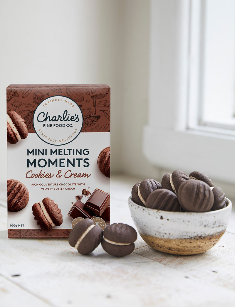 Cookies & Cream Mini Melting Moments, Charlie's Fine Foods