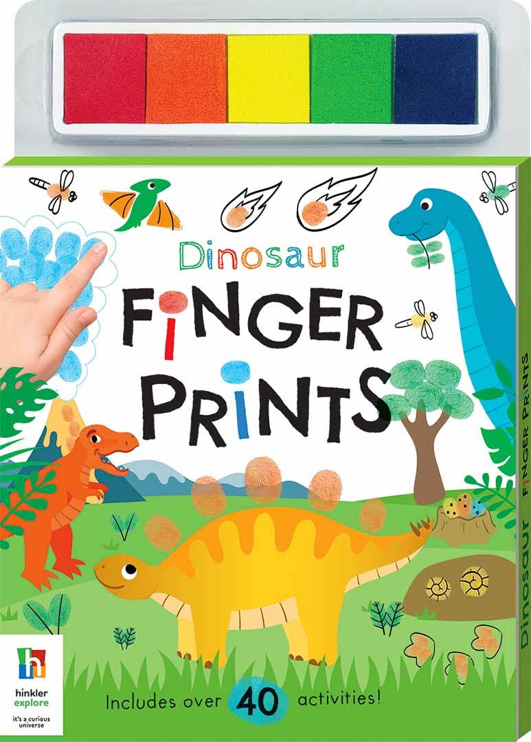Dinosaur Fingerprint Art Kit | Kids Creative Activity Book