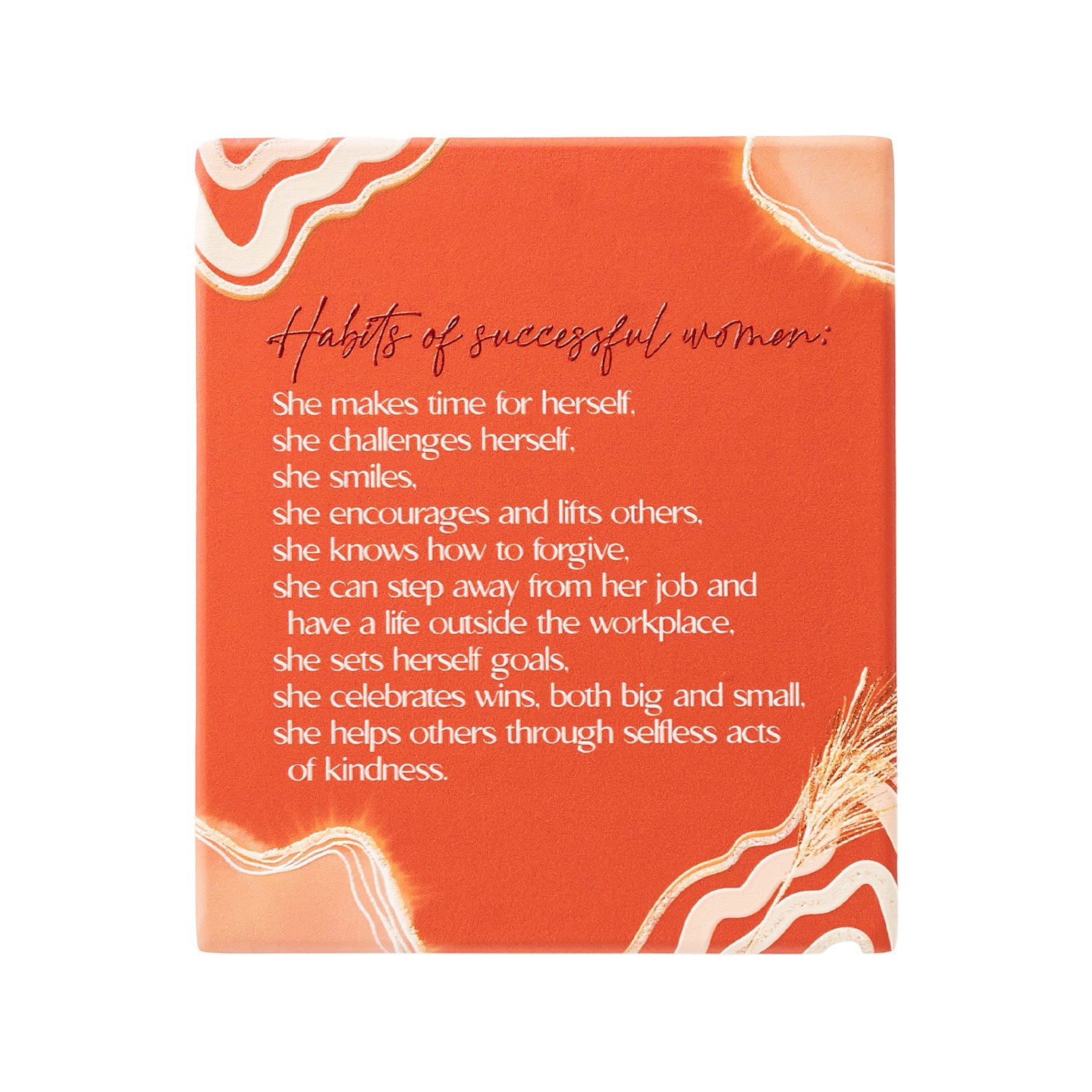 Desert Dune Habits Of Successful Women  Verse Ceramic Plaque