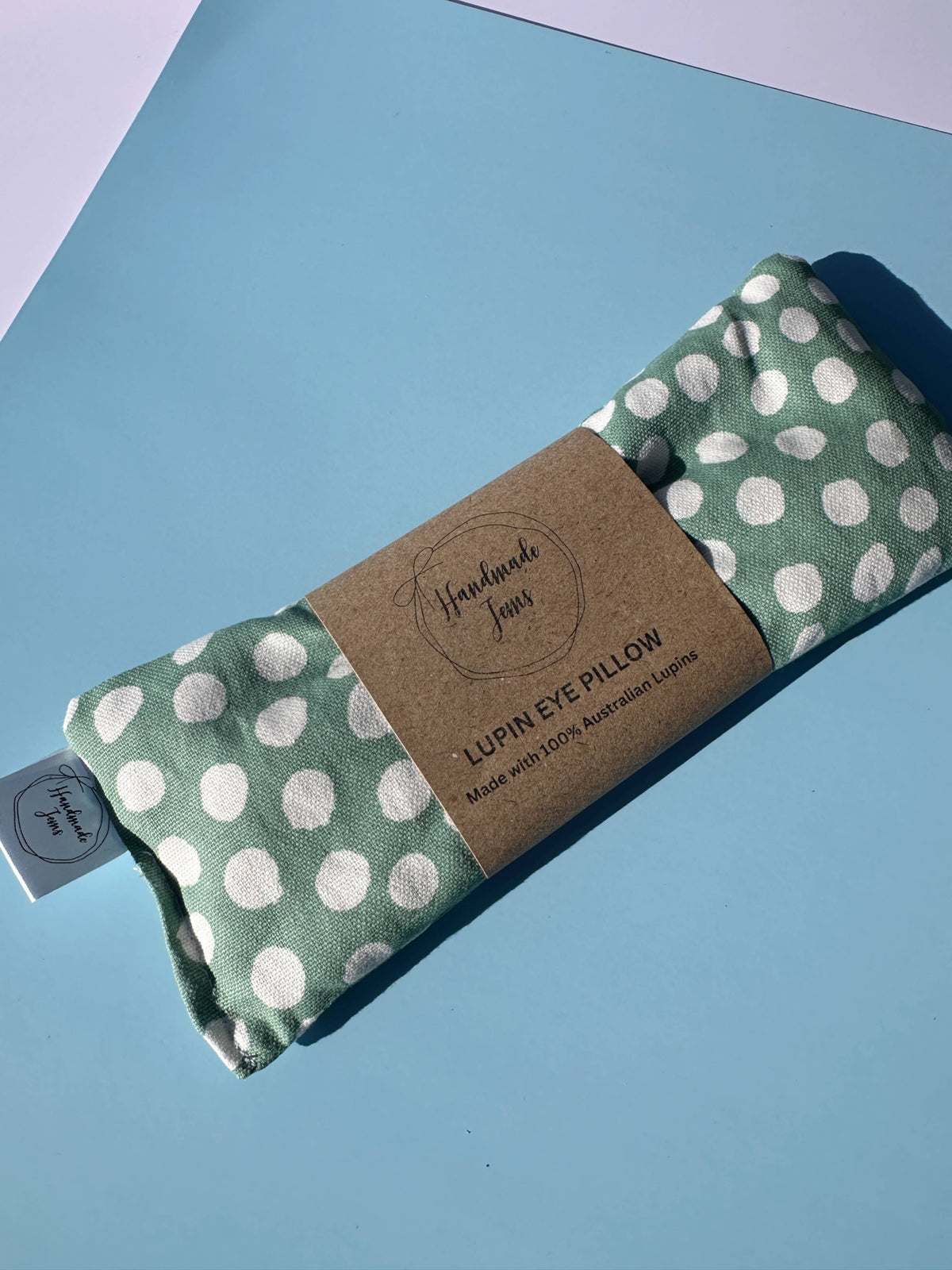 Green Spots Lupin Eye Pillow