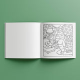 Sunny Vibes Christmas Colouring Book with 20 Removable Pictures