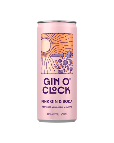 Gin O' Clock - Pink Gin Soda 250ml
