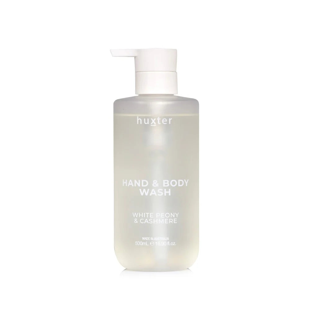 Hand & Body Wash, White Peony & Cashmere, Huxter