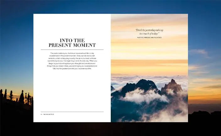 Five Minutes To A Mindful You journal detail