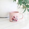 Native Blooms Red Floral Mug