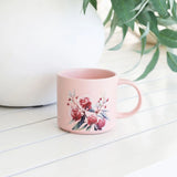 Native Blooms Red Floral Mug