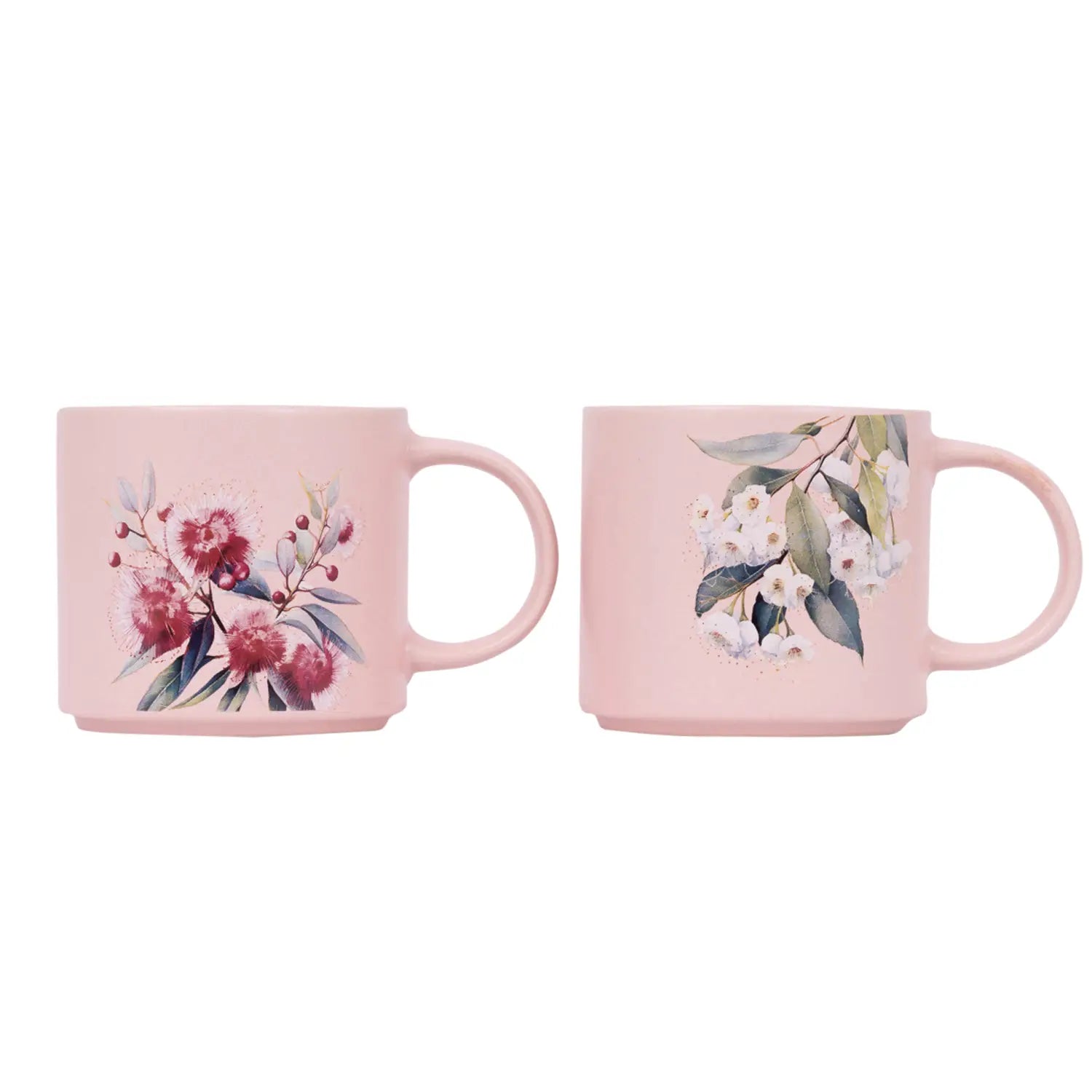 Native Blooms White Floral Mug