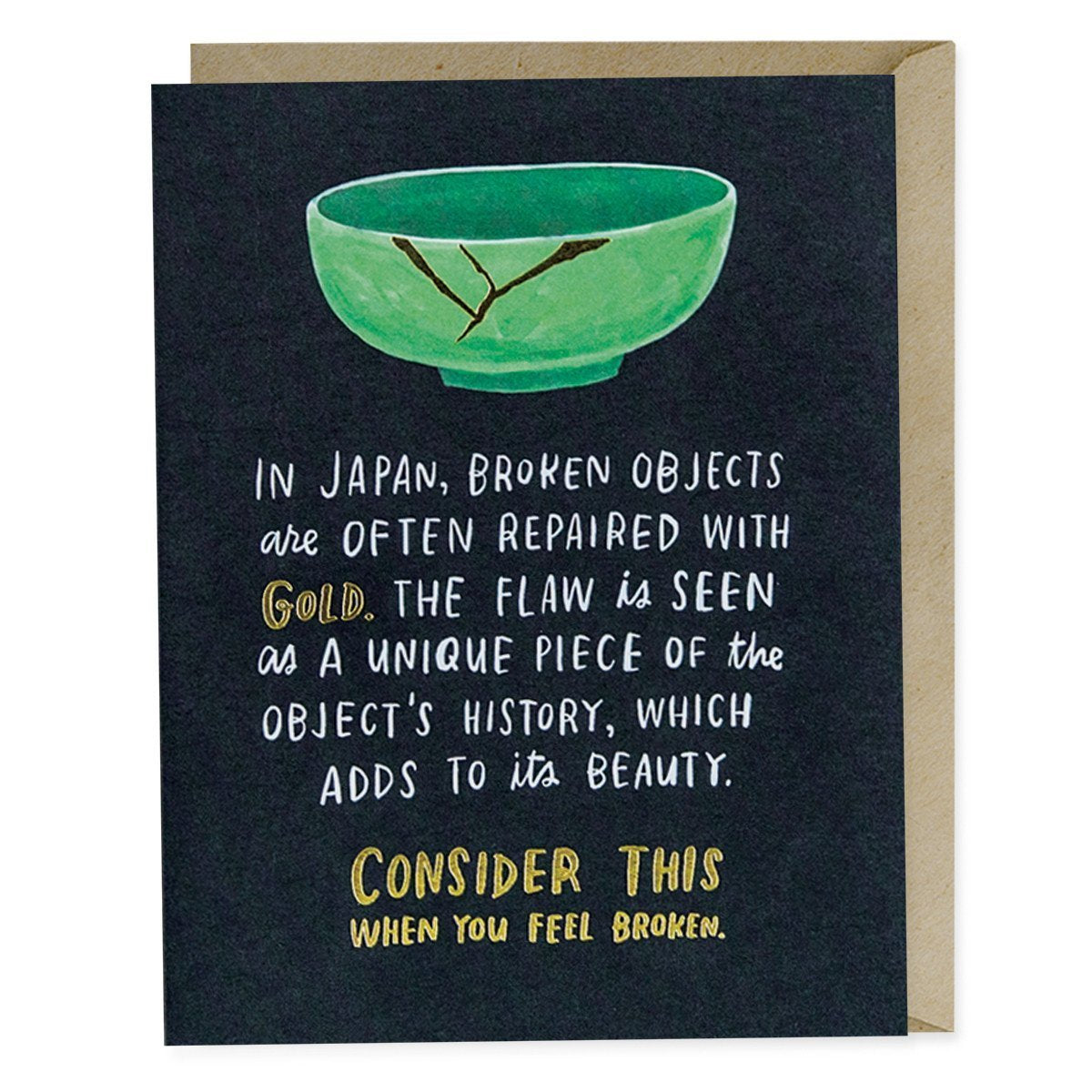 Greeting Card- In Japan Broken Objects Are Often Repaired