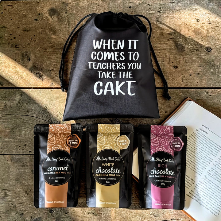 Teacher Gift Bag – "You Take the Cake" Mug Cake Set