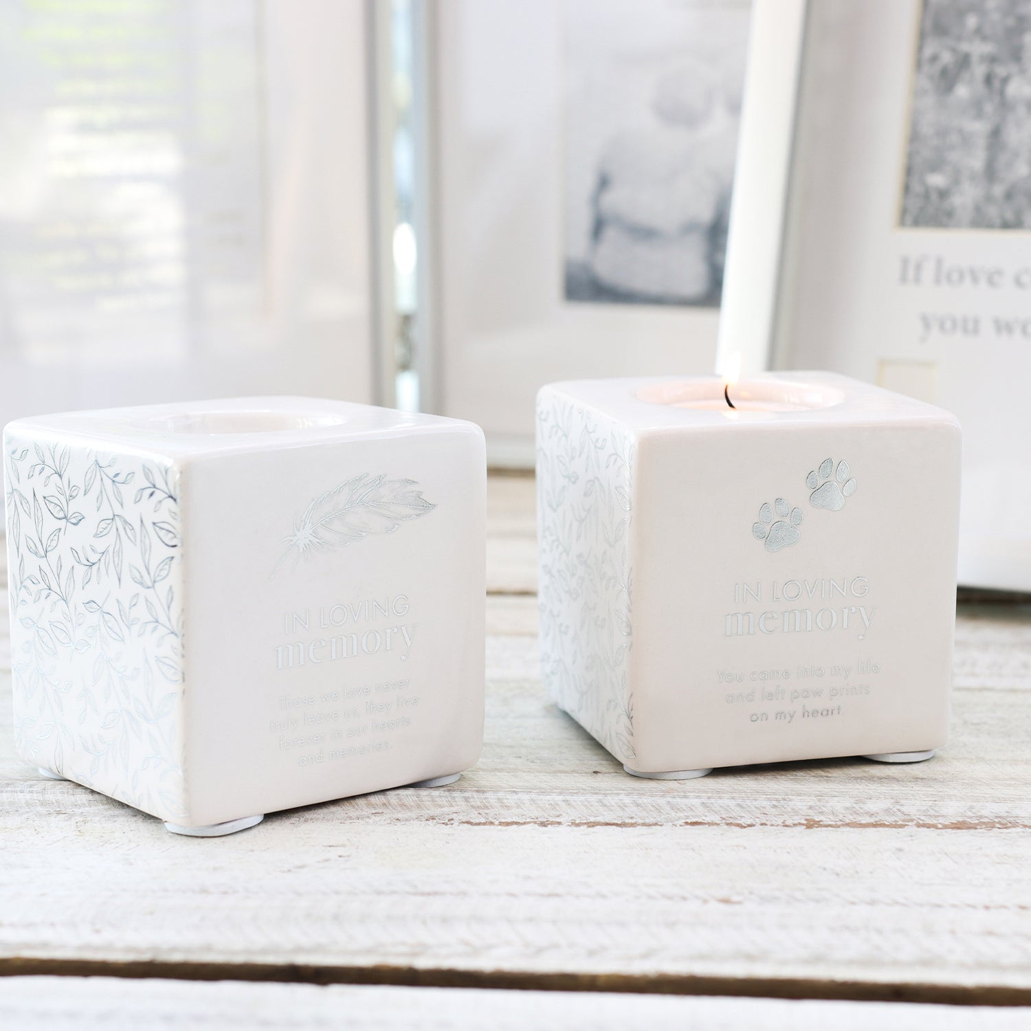 Sympathy In Loving Memory Candle Holder