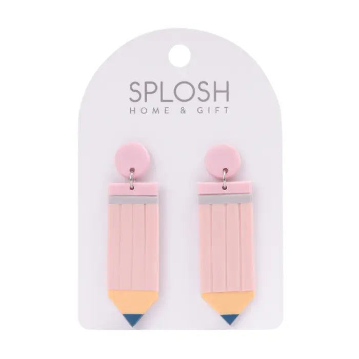 Splosh Pencil Earrings – Teacher Gift Earrings
