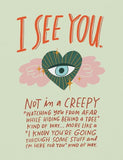 I See You comfort card