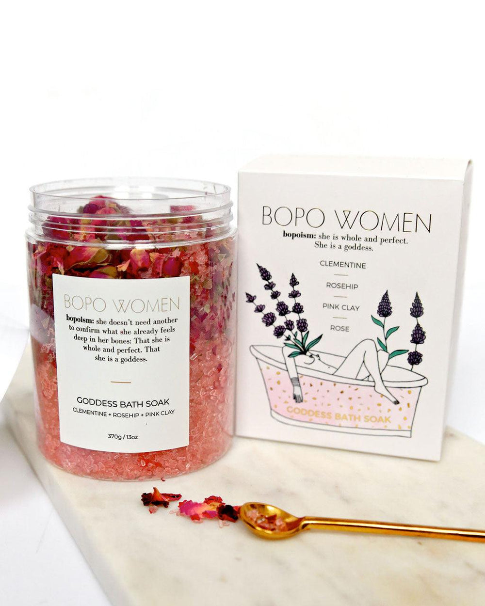 Bopo Women Goddess Bath Soak, self-care gift box