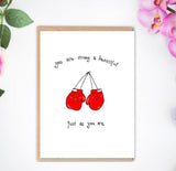You Are Strong And Beautiful encouragement card