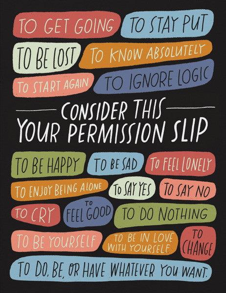 Permission To Feel How You Feel comfort card