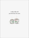 Coffee Cups greeting card
