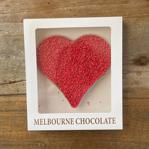 Large Red Freckle Chocolate Heart